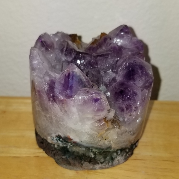 1146 Rare Collectible Real Amethyst Cylindrical Cu - Picture 10 of 13